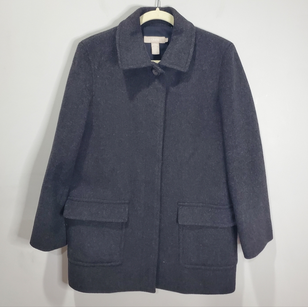 J. Crew Women's Wool Cashmere Blend Coat Size SP - Picture 1 of 14